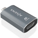 AISENS A109-0862 adaptador para cabos HDMI A USB C Cinzento