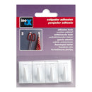 GANCHO ADESIVO CLASSICO BRANCO 2075-2-000 (BLISTER 4 UNID.) INOFI
