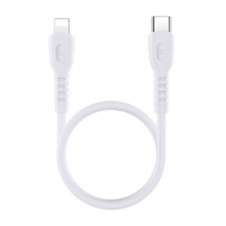 CABO USB-C-LIGHTNING REMAX LEDY, RC-C022, 30CM, 20W BRANCO