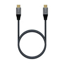 AISENS A107-0671 cabo USB 1 m USB4 Gen 2x2 USB C Cinzento
