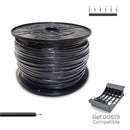 BOBINE CABO FLEXIVEL 2,5MM PRETO 800M (BOBINE GRANDE Ø400X200MM)
