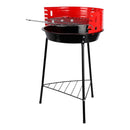 CHURRASCO PRETO/VERMELHO, 33 X 32 X 55 CM