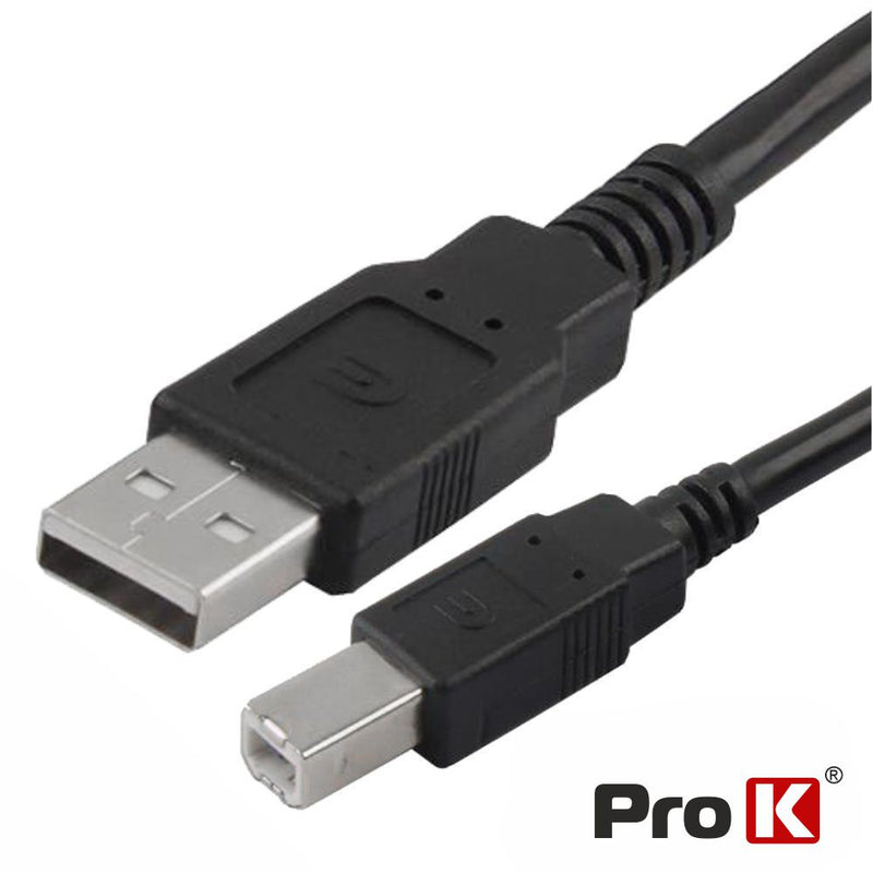 CABO USB-A 2.0 MACHO  USB-B MACHO 0.50M PROK