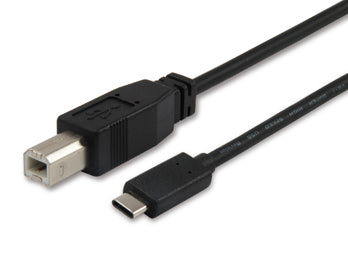 Equip 12888207 cabo USB 1 m USB 2.0 USB B USB C Preto