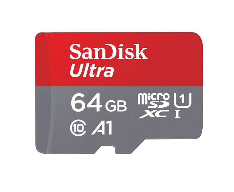 ULTRA ANDROID MICROSDXC 64GB + SD ADAPTER + MEMORY ZONE APP 100MB