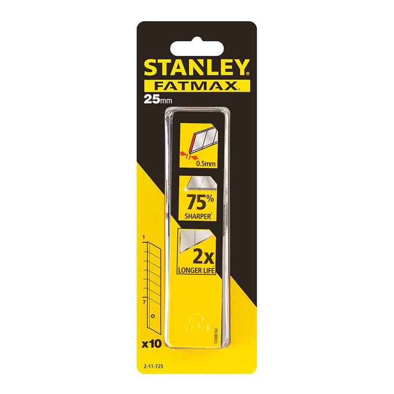 LÂMINAS PARA X-ATO 25MM. 10 LÂMINAS 2-11-725 STANLEY