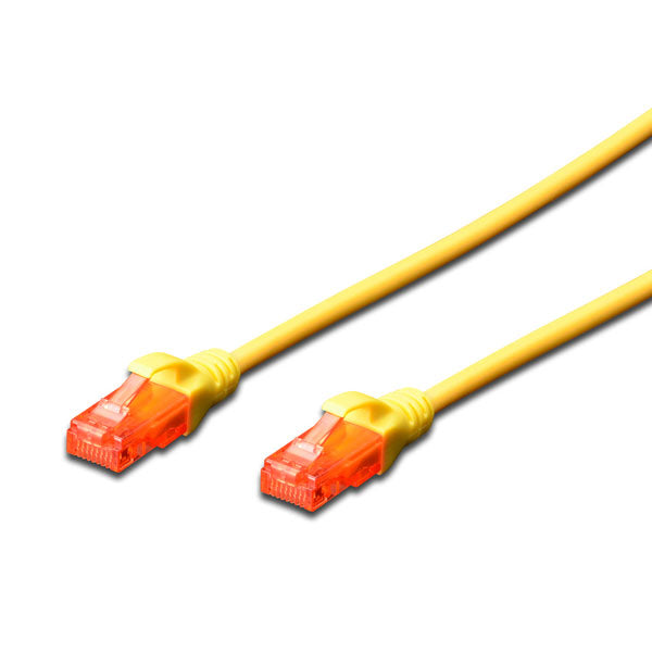 DIGITUS CHICOTE UTP CAT6 LSZH AMARELO - 1MT