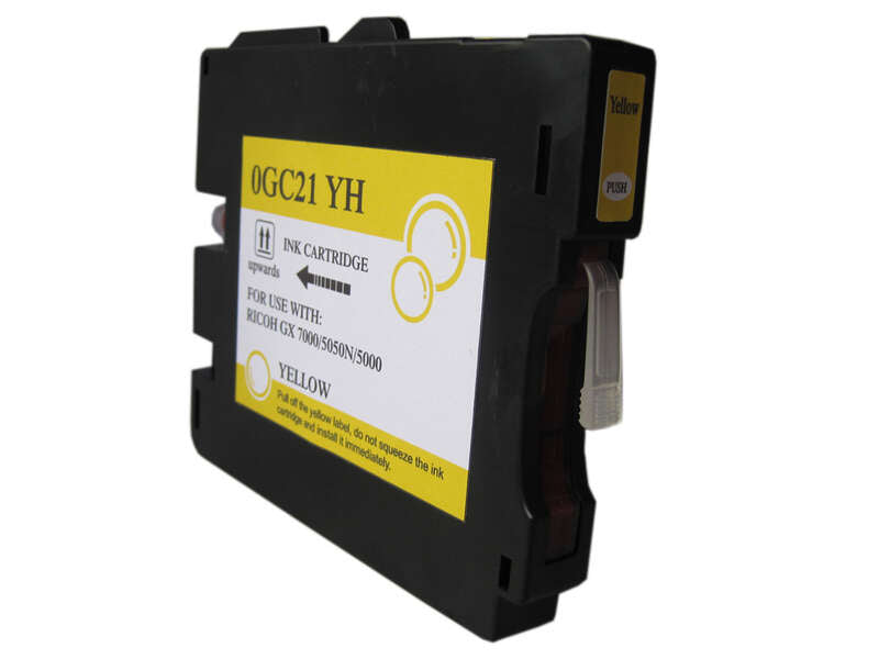 RICOH GC21Y AMARILLO CARTUCHO DE TINTA PIGMENTADA GENERICO - REEM