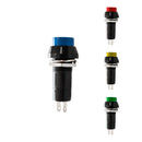 INTERRUPTOR UNIPOLAR BASE REDONDA 1A 250V CORES SORTIDAS