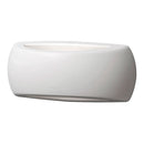 APLIQUE OVAL COM VISEIRA FRANCY, TRANSLÚCIDO, E27, BRANCO, 300 X