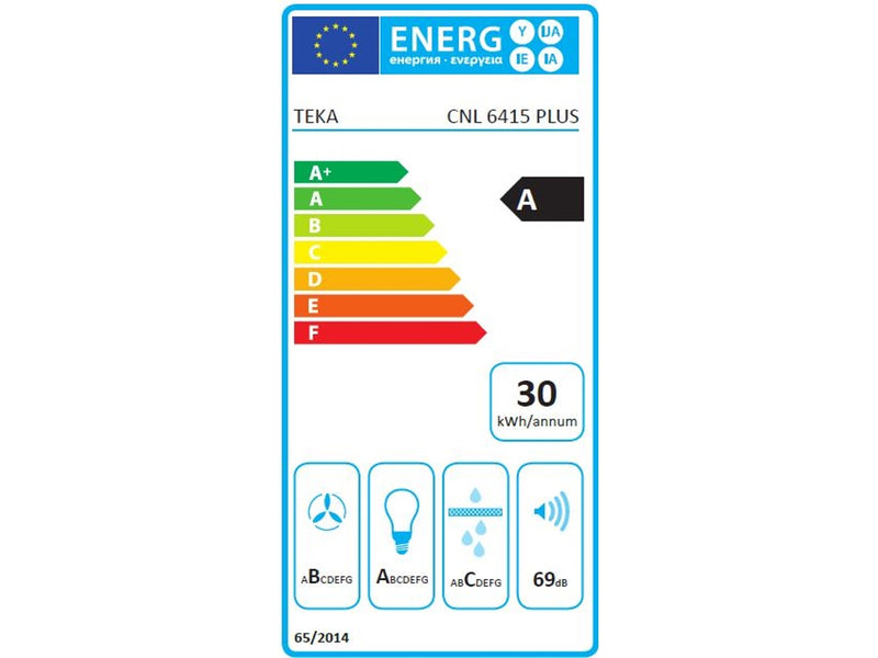 Teka CNL 6415 PLUS Semi embutido (deslizante) Branco 293 m³/h A