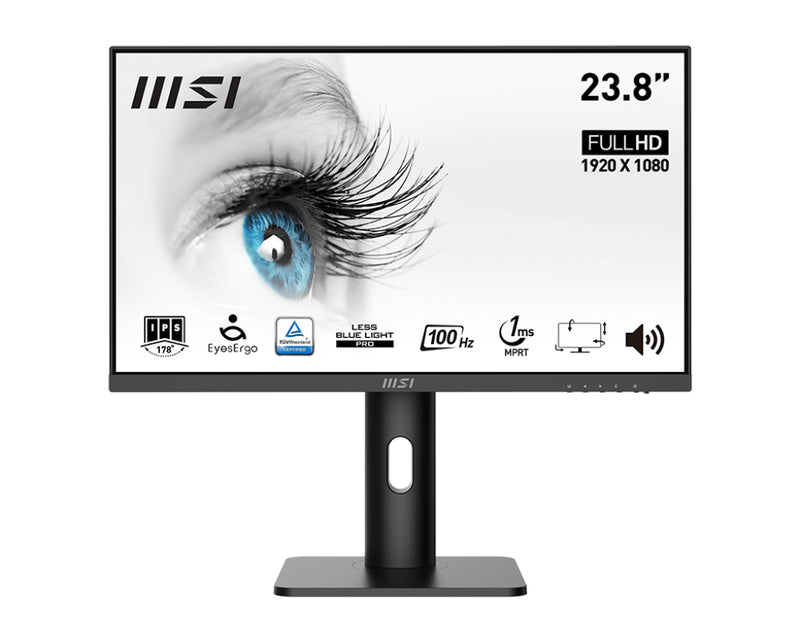 MONITOR MSI PRO MP243XP 24"(23,8")FHD IPS 100HZ 1MS HAS EYESERGO,