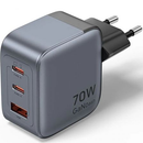 CARGADOR DE PARED GAN VENTION FEXH0-EU 2XUSB TIPO-C 1XUSB 70W