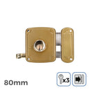 FECHADURA DIREITA 80MM 3 CHAVES INCLUIDAS EDM