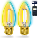 BLUETOOTH LÂMPADA DE FILAMENTO INTELIGENTE C35 COM CONTROLE REMOT
