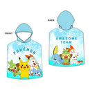 PONCHO DE PRAIA MICRO 55X110CM INFANTIL POKEMON