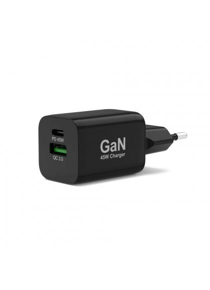 PORT CARREGADOR 45W GAN (NITRETO GALIO) INCLUI CABO USB-C