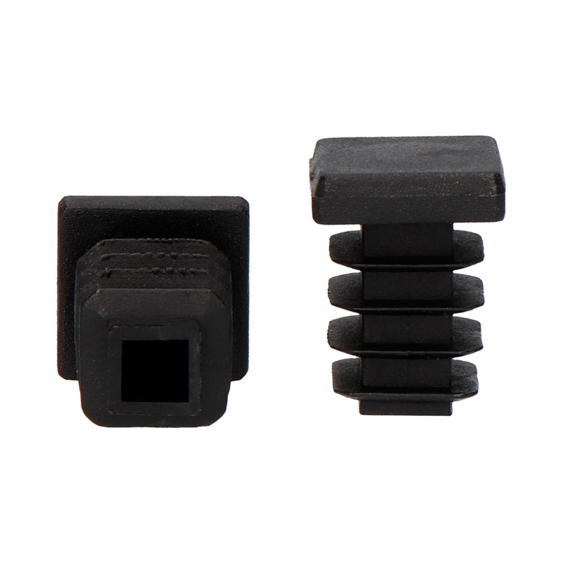 TOPO SISTEMA INTERIOR QUADRADA COM ABA 14X14MM PRETO