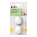 BATENTE ADESIVO FLEXIVEL BRANCO (BLISTER 2 UNID.) INOFIX