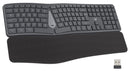 EWENT TECLADO WIRELESS & BLUETOOTH ERGONOMICO RECARREGAVEL