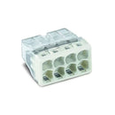 CONECTOR RÁPIDO 8 CONDUTORES RÍGIDOS, Ø MÁXIMO 2,5 MM², TRANSPARE