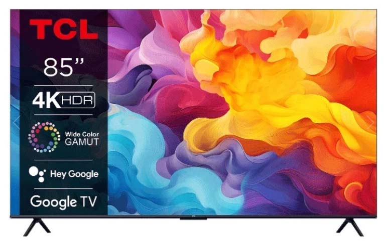 TV TCL 85" 85V6B UHD GOOGLETV DOLBY AUDIO