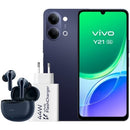 SMARTPHONE VIVO Y21 4GB 256GB 6.74" 5G NEGRO INCLUYE CARGADOR + A