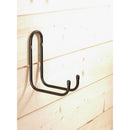 GANCHO DUPLO REVESTIDO COM TUBO PRETO, Ø 10 MM, 80 X 175 X 205 MM