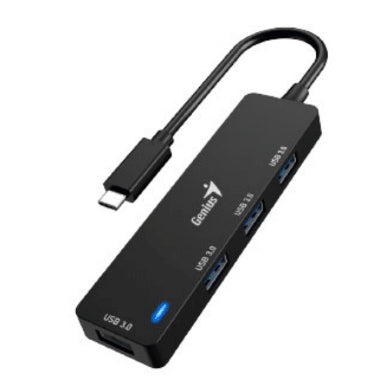 UH-400, 4-IN-1 USB HUB, USB 3.0, BLACK