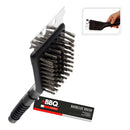 ESCOVA PARA CHURRASCO COM RASPADOR, 21 CM