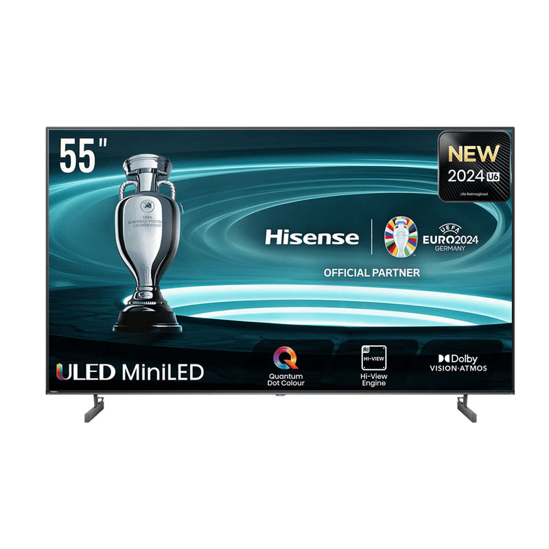 Hisense 55U6NQ TV 139,7 cm (55") 4K Ultra HD Smart TV Wi-Fi Cinz