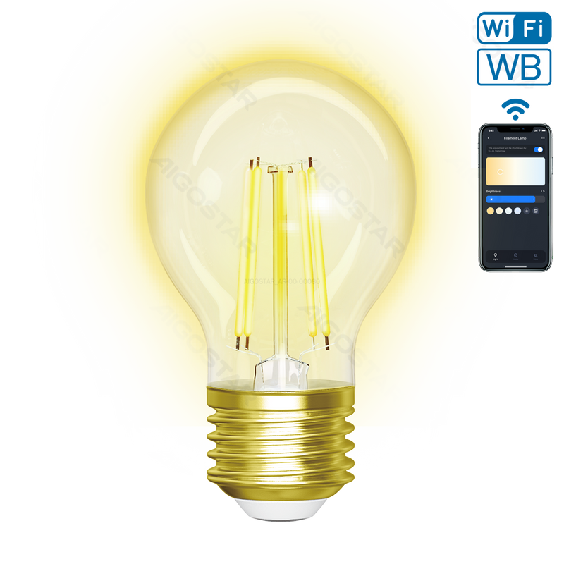 LÂMPADA DE FILAMENTO INTELIGENTE WI-FI WB G45 E27 (ÂMBAR)