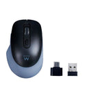 EWENT RATO WIRELESS E BLUETOOTH MULTICONEXAO CADAPT USB-C 3200DPI