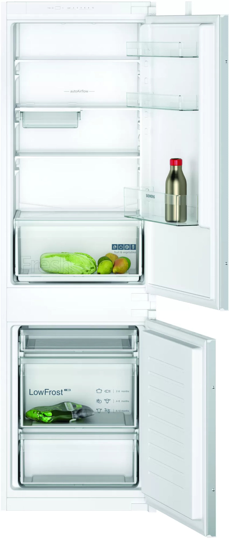 Siemens iQ100 KI86V5SF0 frigorífico e congelador Embutido 267 l F