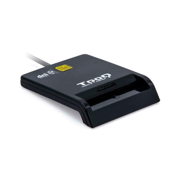 TooQ TQR-211B leitor de smart card Interior USB USB 2.0 Preto