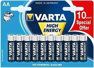 Varta High Energy AA 10-pack Bateria descartável Alcalino