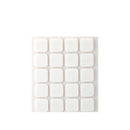 PACK 20 FELTROS ADESIVOS SINTETICOS BRANCOS 17X17MM PLASFIX INOFI