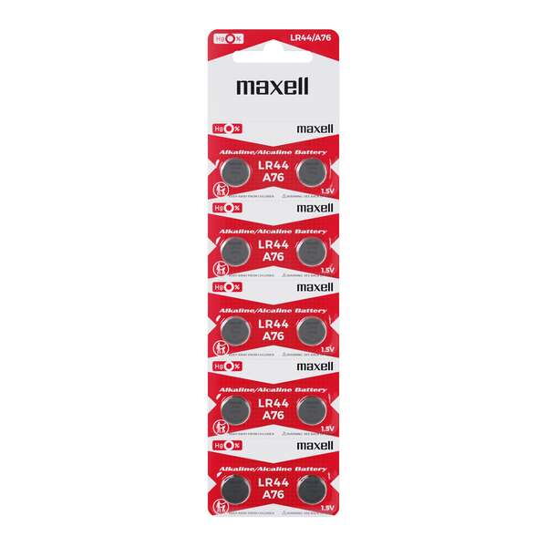 MAXELL- PILHA MICRO AL.1,5VLR44LBL10 775011.00.CN