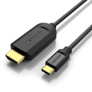 CABLE CONVERSOR HDMI 1.4 4K VENTION CGUBF USB TIPO-C MACHO - HDMI