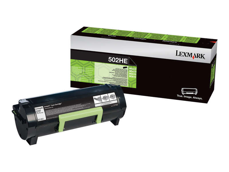 TONER ORIGINAL LEXMARK 502H PRETO