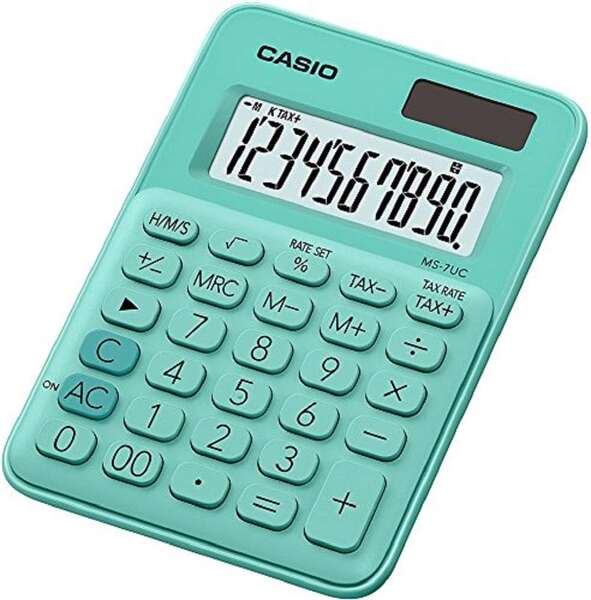 CALCULADORA CASIO MS-7UC VERDE