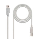 Nanocable 10.01.0103 cabo USB 1,8 m USB 2.0 USB A USB B Bege