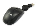 OPTICAL TRAVEL MOUSE - IT HAS 3 BUTTONS, INCLUDING A RUBBERIZED S