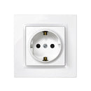 PLUGUE 2P+T TIPO F BRANCO COM QUADRO