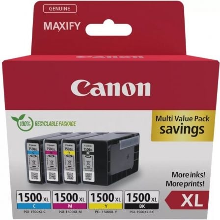 PGI-1500XL BKCMY MULTI - INK VALUE PACK (BLACK & COLOUR CARTRIDGE