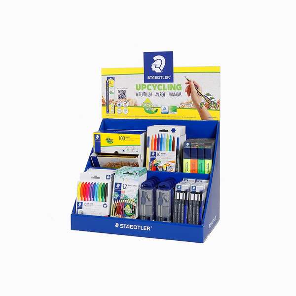 EXPOSITOR STAEDTLER COM 8UD 185 C12, 5UD 364-S WP4P, 6UD 326 C10,