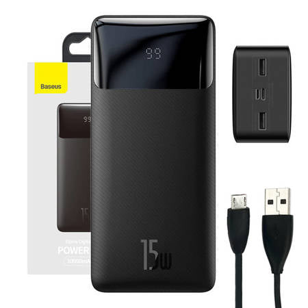 POWERBANK BASEUS BIPOW 30000MAH,15W (PRETO)