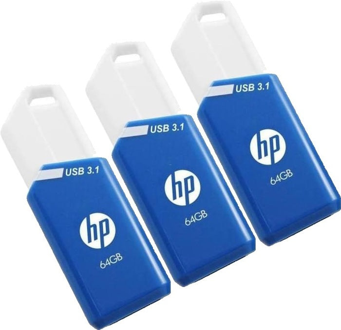 MEMORIA USB HP  X755W TRIPLE PACK 3UD 64GB USB 3.1
