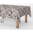 ROLO DE TOALHA DE MESA ANTI-NÓDOAS FLORES MODERN 140CM X 25M EXMA