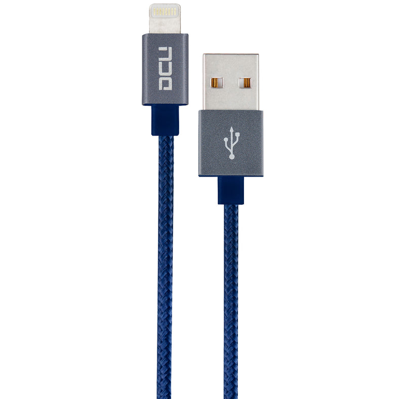 CABLE DCU LIGHTNING A USB A 2M AZUL MARINO